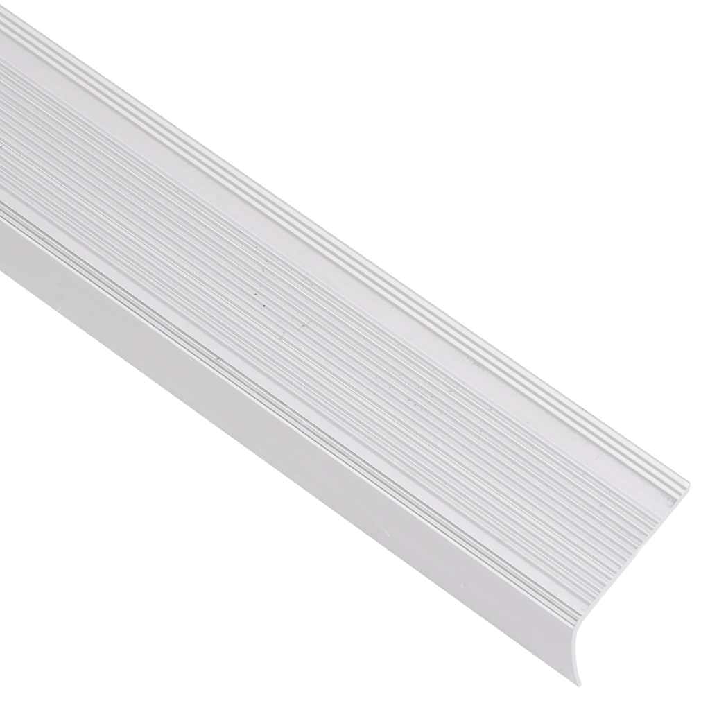 vidaXL Profile trepte în formă de L, 5 buc, argintiu, 100 cm, aluminiu vidaXL Profile trepte în formă de L, 5 buc, argintiu, 100 cm, aluminiu