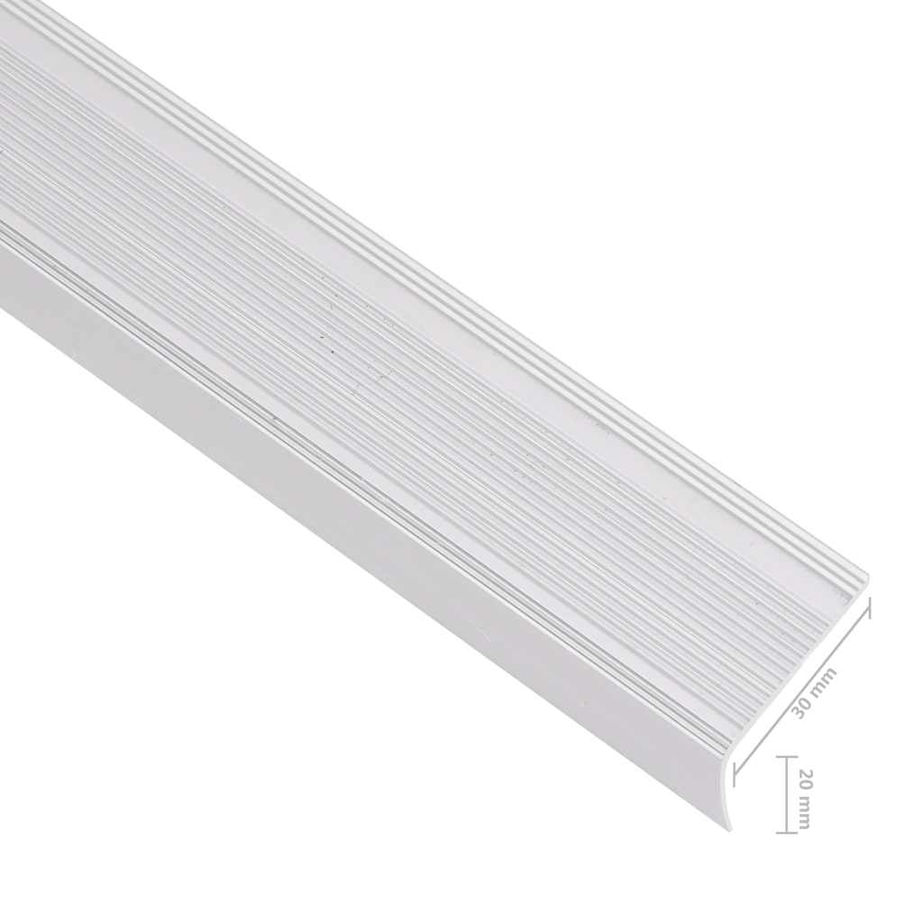 vidaXL Profile trepte formă L, 15 buc, argintiu, 100 cm, aluminiu vidaXL Profile trepte formă L, 15 buc, argintiu, 100 cm, aluminiu