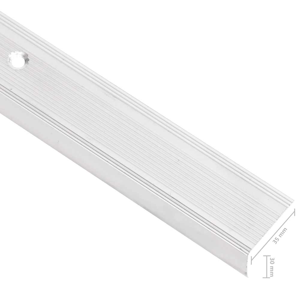 vidaXL Profile trepte în formă de L, 5 buc, argintiu, 100 cm, aluminiu vidaXL Profile trepte în formă de L, 5 buc, argintiu, 100 cm, aluminiu