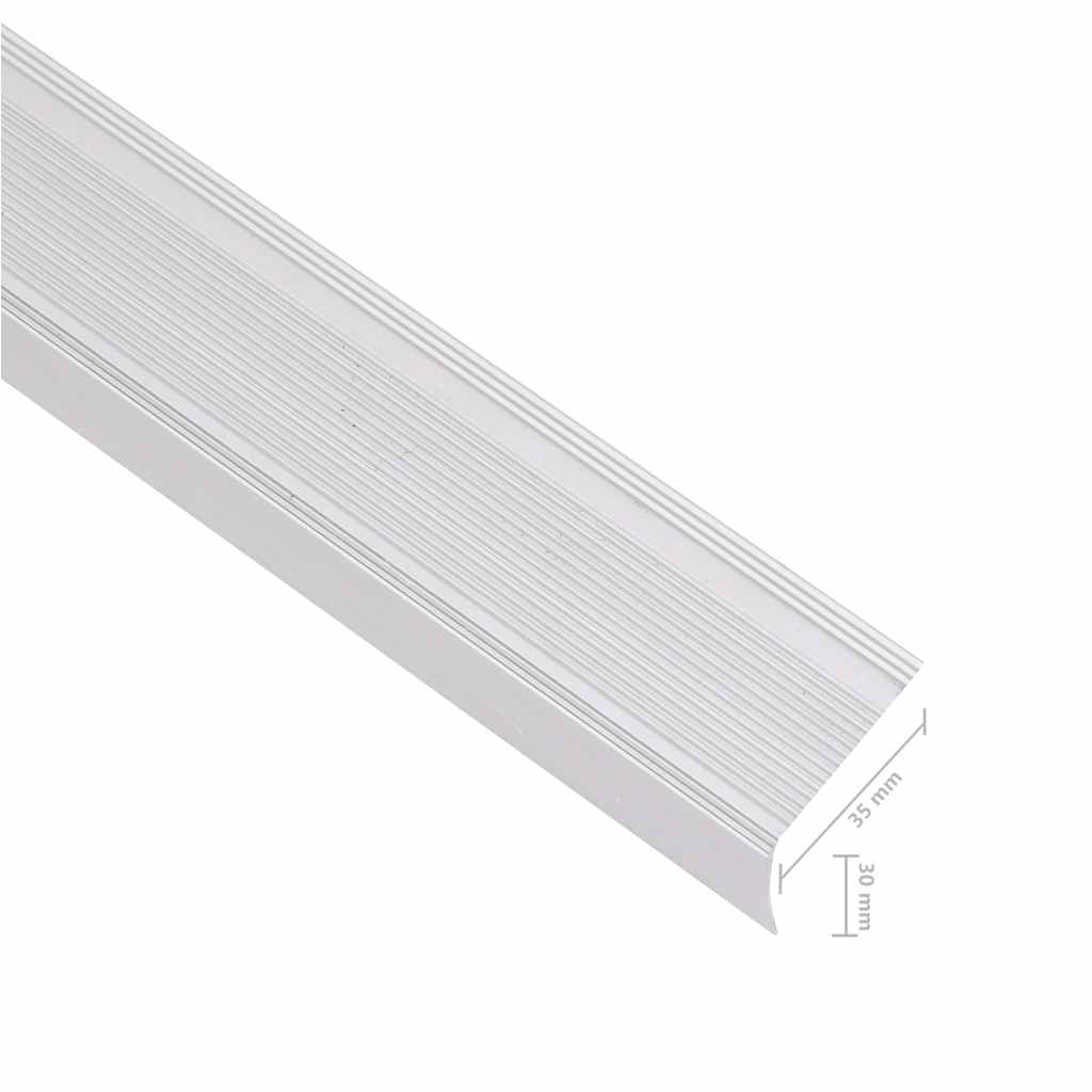 vidaXL Profile trepte formă L, 15 buc, argintiu, 100 cm, aluminiu vidaXL Profile trepte formă L, 15 buc, argintiu, 100 cm, aluminiu