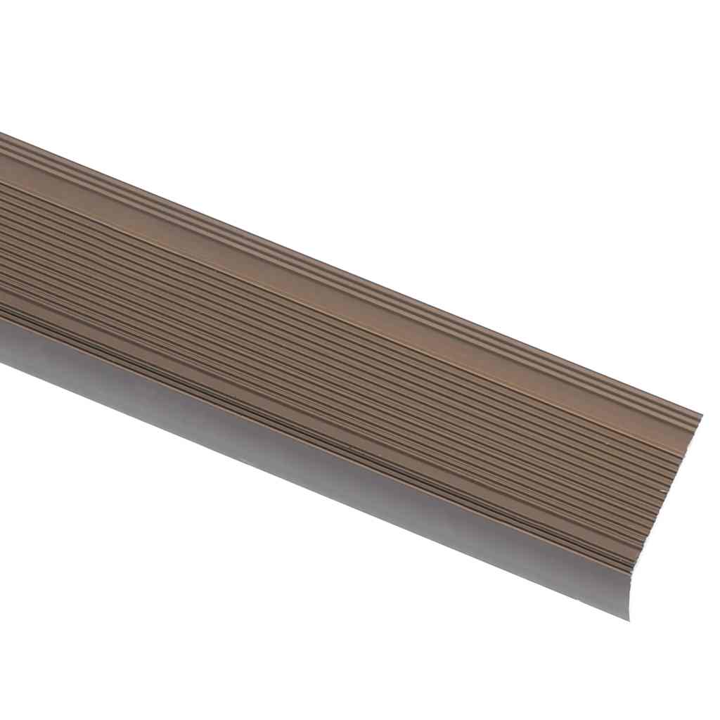 vidaXL Profile trepte în formă de L, 15 buc., maro, 100 cm, aluminiu vidaXL Profile trepte în formă de L, 15 buc., maro, 100 cm, aluminiu