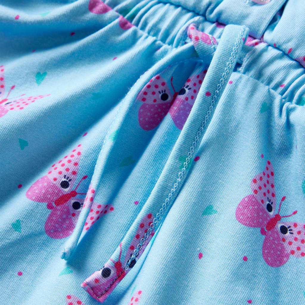 Rochie de copii cu nasturi fără mâneci, albastru 92