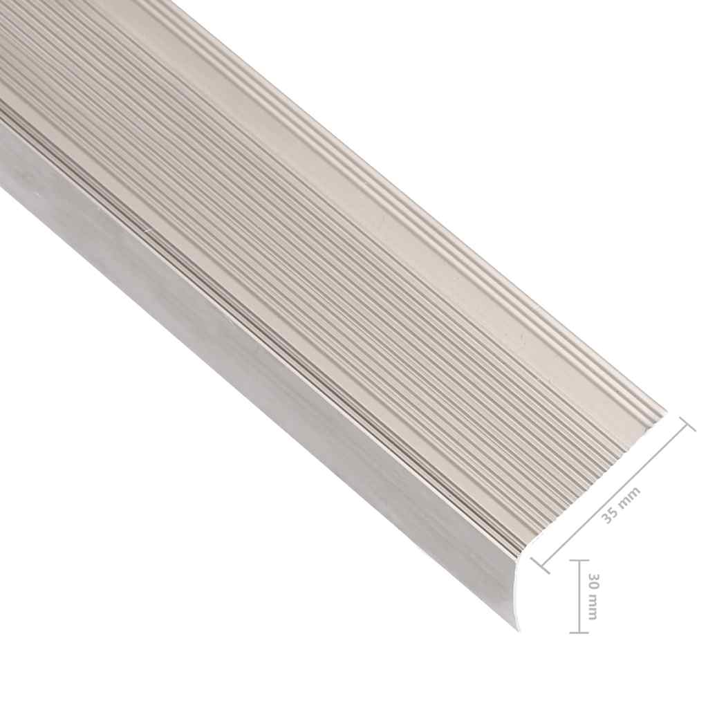 vidaXL Profile trepte în formă de L, 15 buc. șampanie 100 cm aluminiu vidaXL Profile trepte în formă de L, 15 buc. șampanie 100 cm aluminiu
