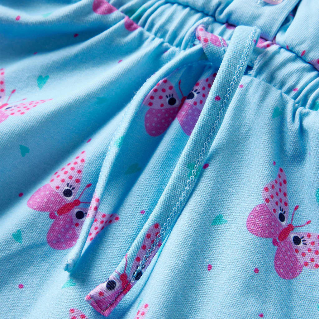 Rochie de copii cu nasturi fără mâneci, albastru 140