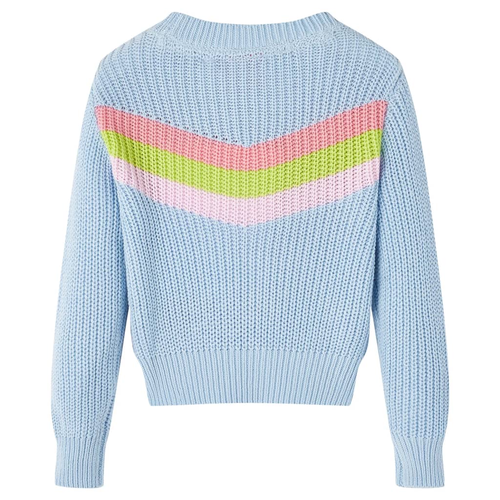 Pulover pentru copii tricotat, albastru, 116