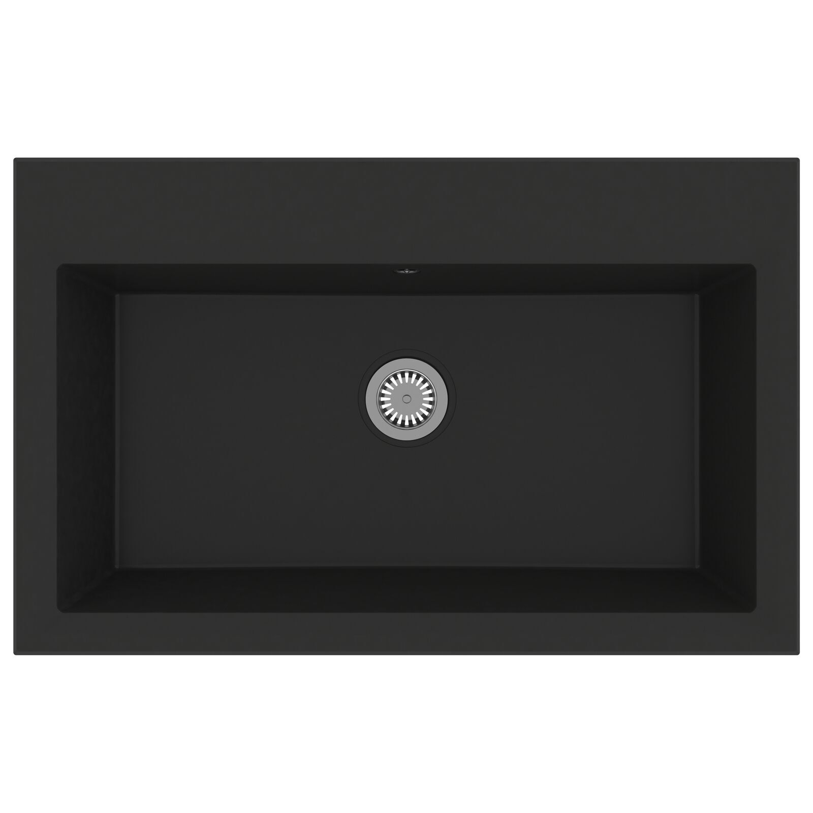 vidaXL Chiuvetă bucătărie neagră 790x500x193 mm granit vidaXL Chiuvetă bucătărie neagră 790x500x193 mm granit