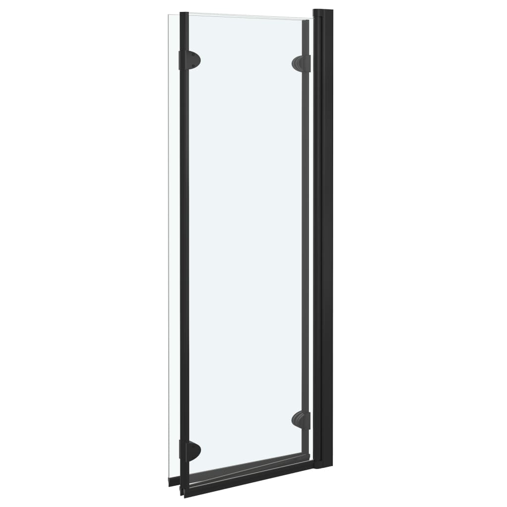 vidaXL Cabină de duș pliabilă, 3 panouri, negru, 130 x 138 cm, ESG vidaXL Cabină de duș pliabilă, 3 panouri, negru, 130 x 138 cm, ESG