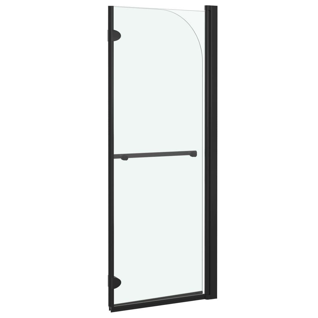 vidaXL Cabină de duș pliabilă, 2 panouri, negru, 95 x 140 cm, ESG vidaXL Cabină de duș pliabilă, 2 panouri, negru, 95 x 140 cm, ESG
