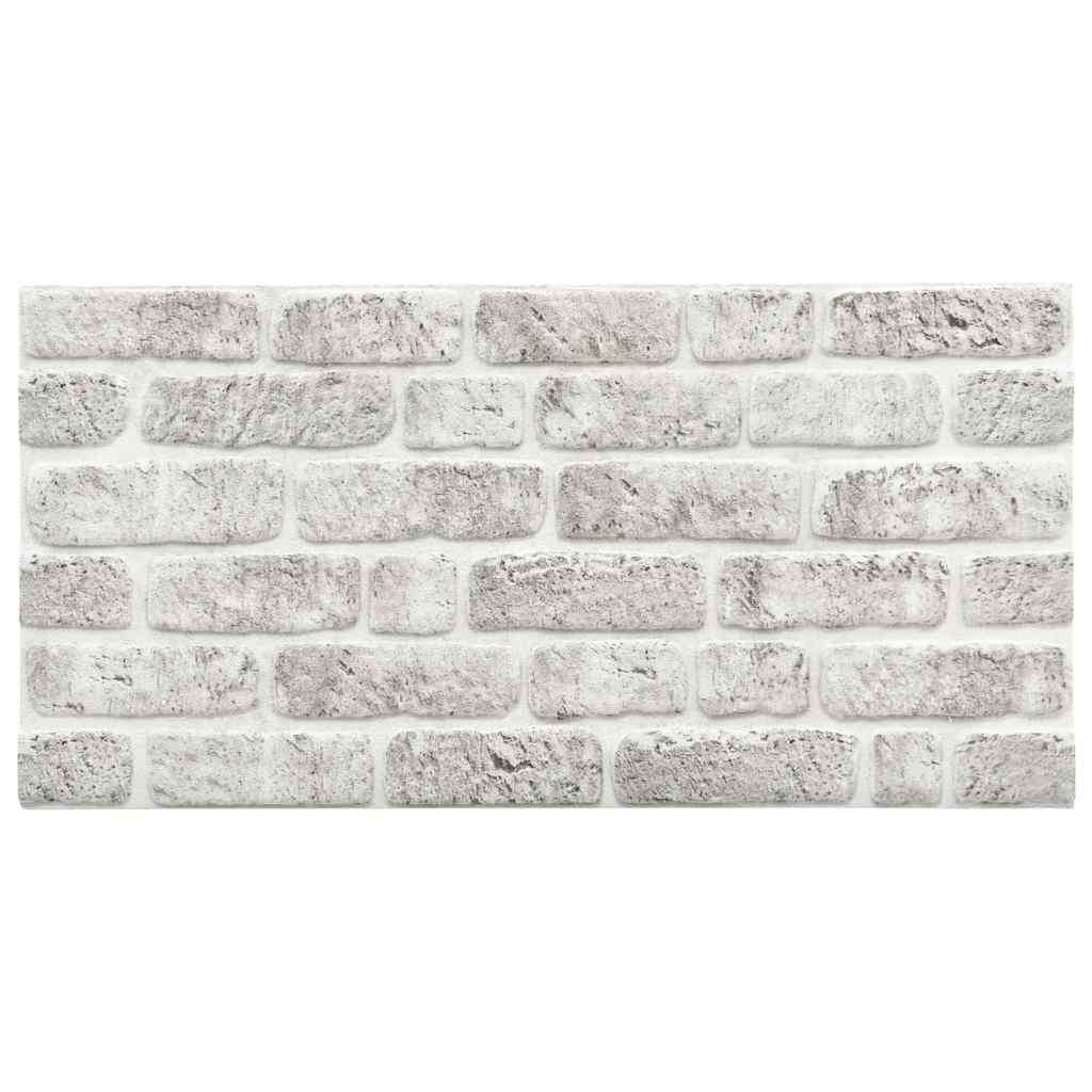 vidaXL Panouri de perete 3D, model cărămidă, gri deschis, 10 buc., EPS