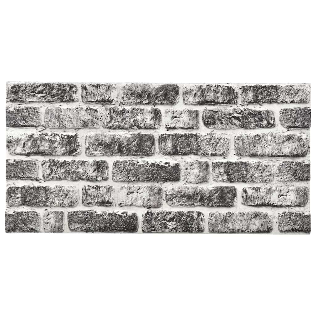 vidaXL Panouri de perete 3D, model cărămidă, gri închis, 10 buc., EPS vidaXL Panouri de perete 3D, model cărămidă, gri închis, 10 buc., EPS