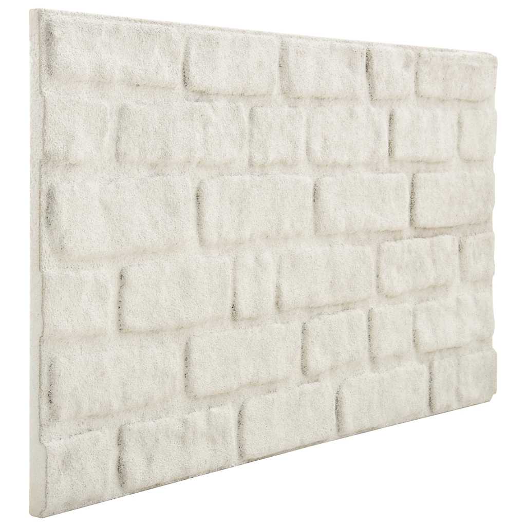 vidaXL Panouri de perete 3D, model cărămidă, alb, 10 buc., EPS vidaXL Panouri de perete 3D, model cărămidă, alb, 10 buc., EPS