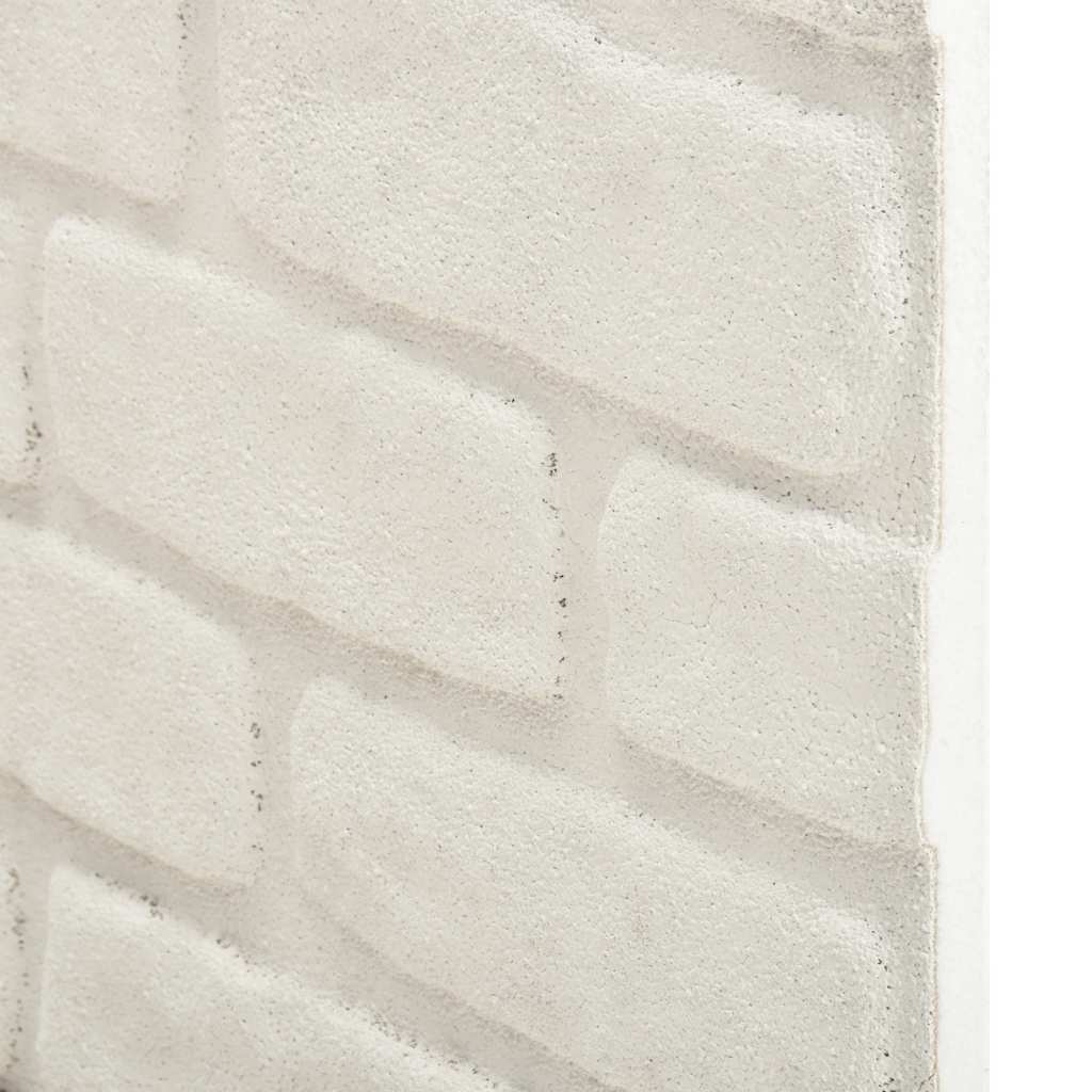 vidaXL Panouri de perete 3D, model cărămidă, alb, 10 buc., EPS vidaXL Panouri de perete 3D, model cărămidă, alb, 10 buc., EPS