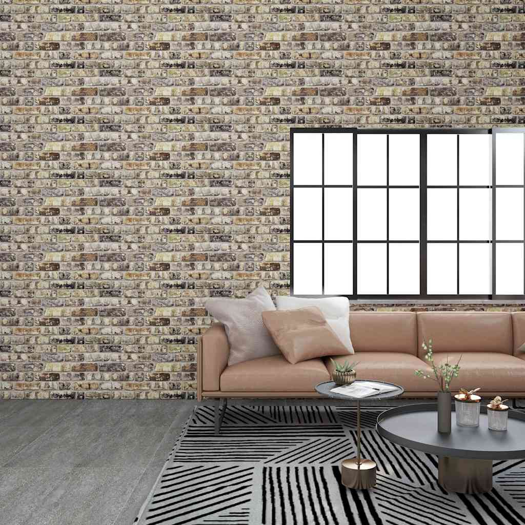 vidaXL Panouri de perete 3D, model cărămidă, multicolor, 10 buc., EPS vidaXL Panouri de perete 3D, model cărămidă, multicolor, 10 buc., EPS