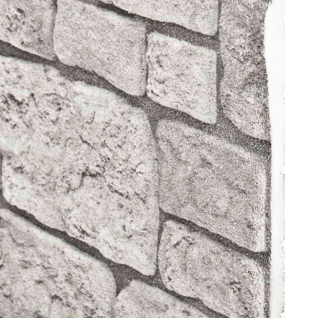 vidaXL Panouri de perete 3D, model cărămidă, gri, 10 buc., EPS vidaXL Panouri de perete 3D, model cărămidă, gri, 10 buc., EPS