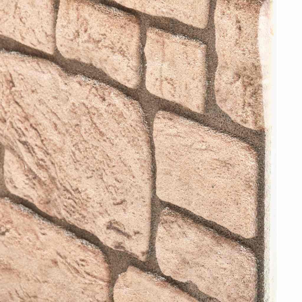 vidaXL Panouri de perete 3D, model cărămidă, bej, 10 buc., EPS vidaXL Panouri de perete 3D, model cărămidă, bej, 10 buc., EPS
