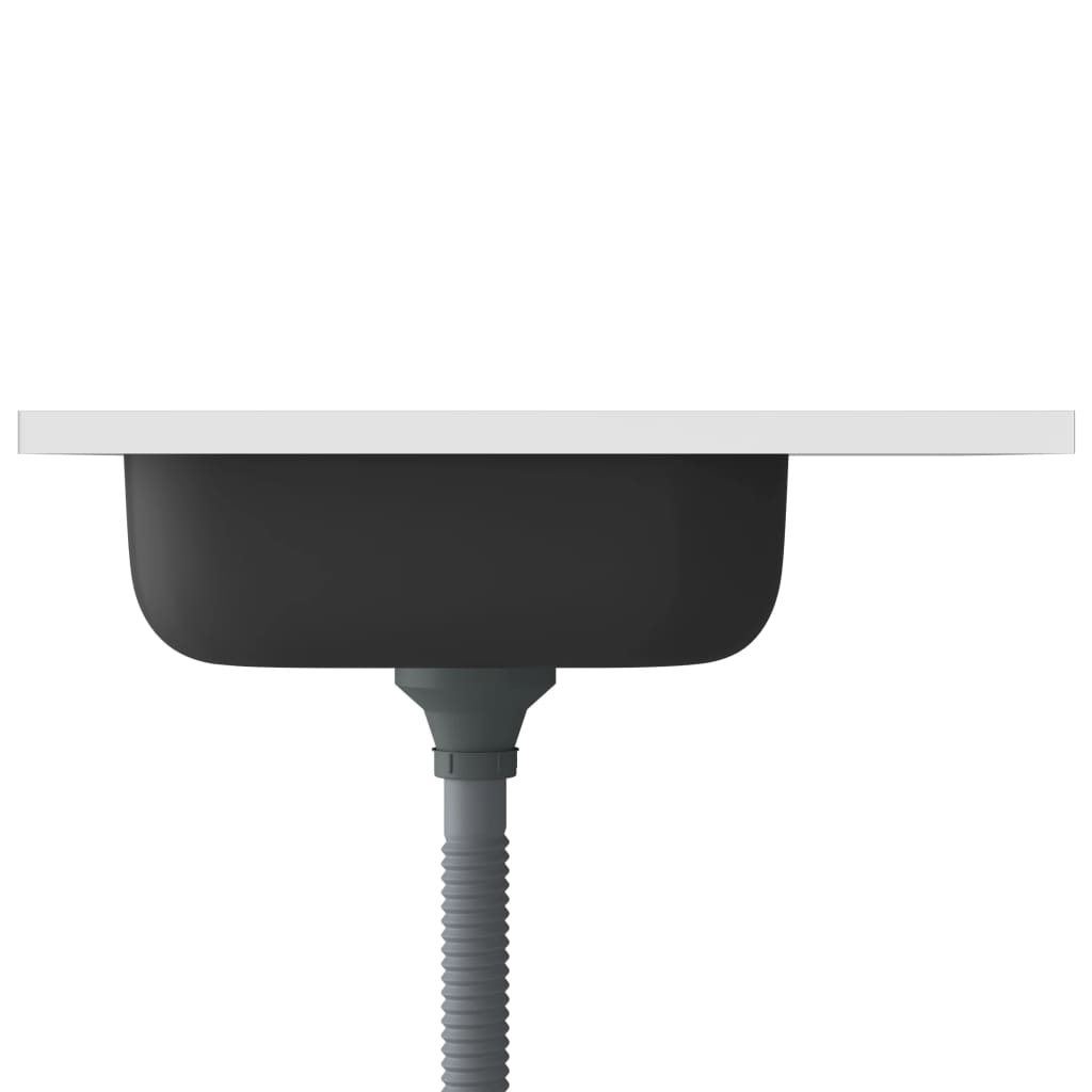 vidaXL Chiuvetă bucătărie cu scurgător, argintiu 600x500x155 mm oțel