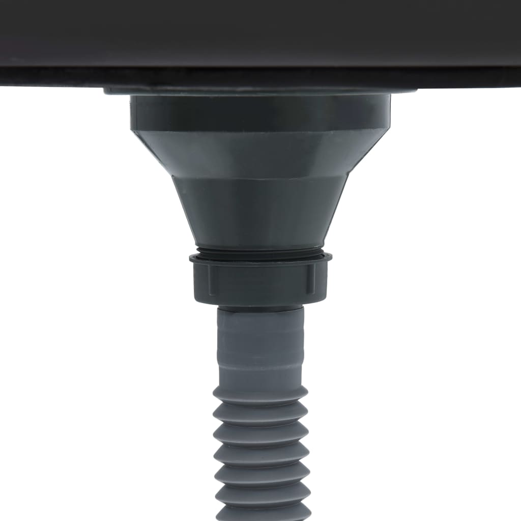 vidaXL Chiuvetă bucătărie cu scurgător, argintiu 600x500x155 mm oțel