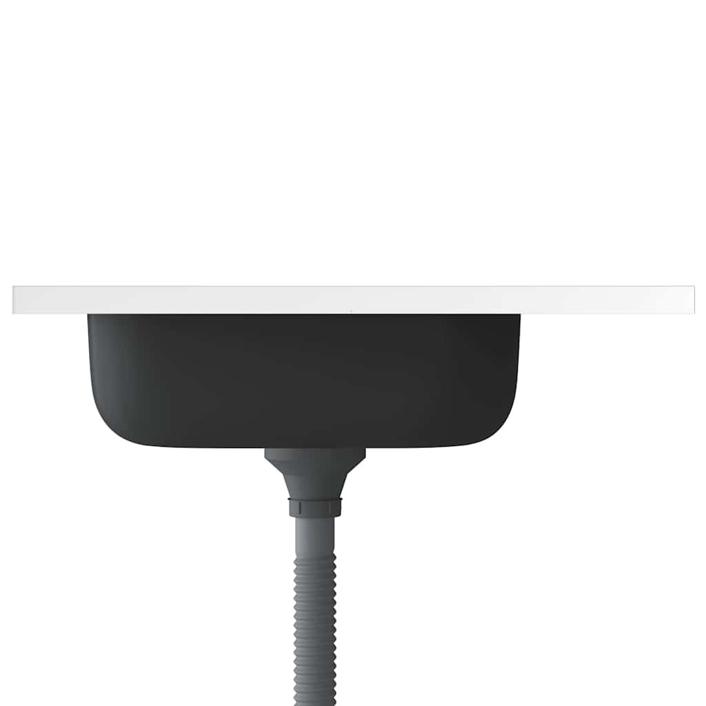 vidaXL Chiuvetă bucătărie cu scurgător, argintiu 600x600x155 mm oțel