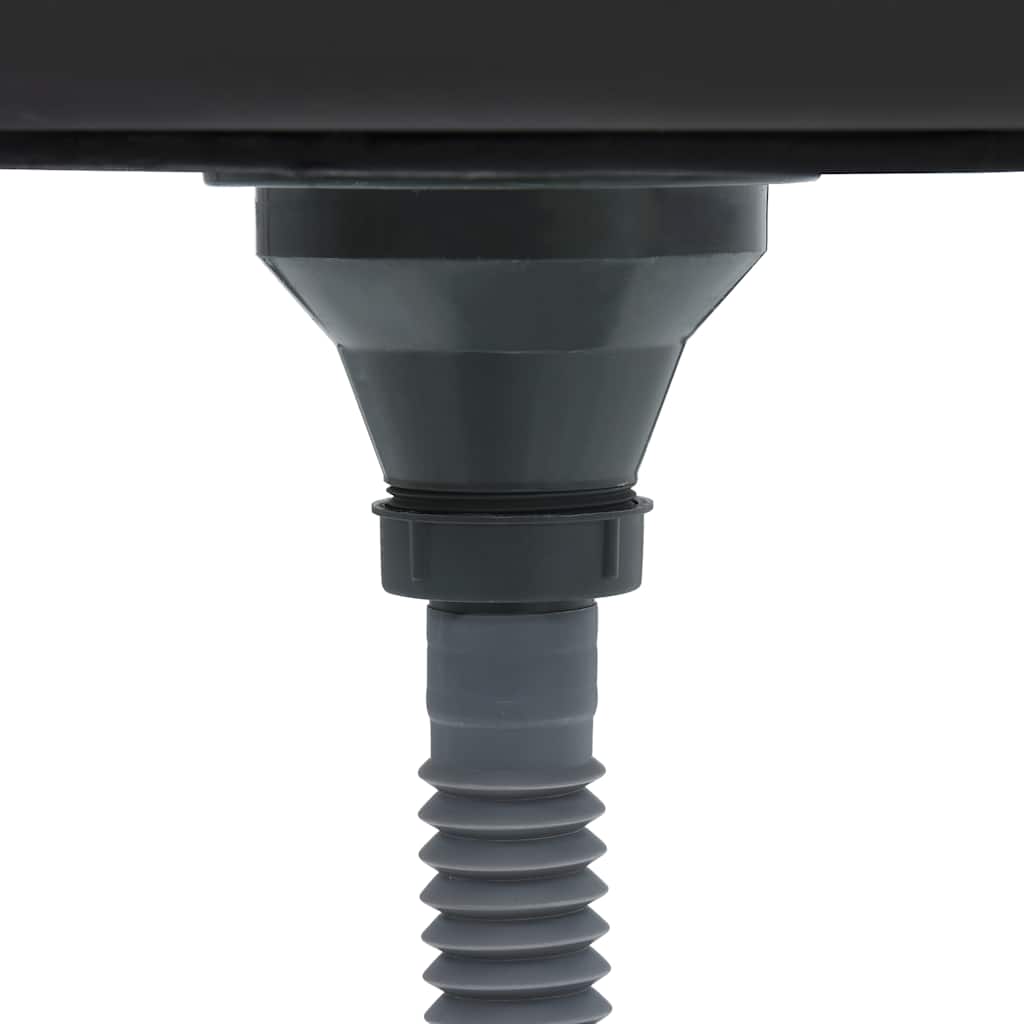 vidaXL Chiuvetă bucătărie cu scurgător, argintiu 600x600x155 mm oțel