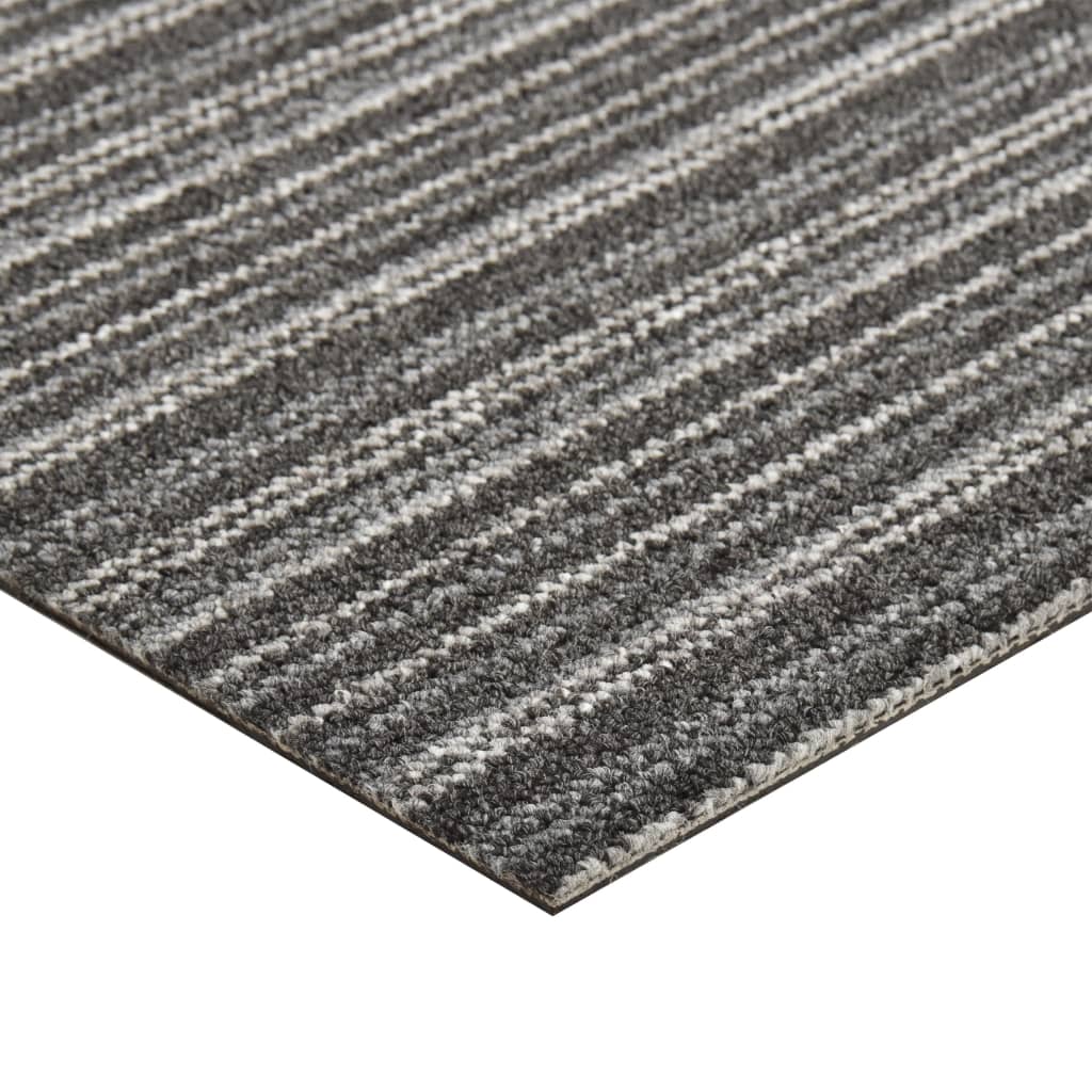 vidaXL Plăci de pardoseală, 20 buc., antracit cu dungi, 50x50 cm, 5 m² vidaXL Plăci de pardoseală, 20 buc., antracit cu dungi, 50x50 cm, 5 m²