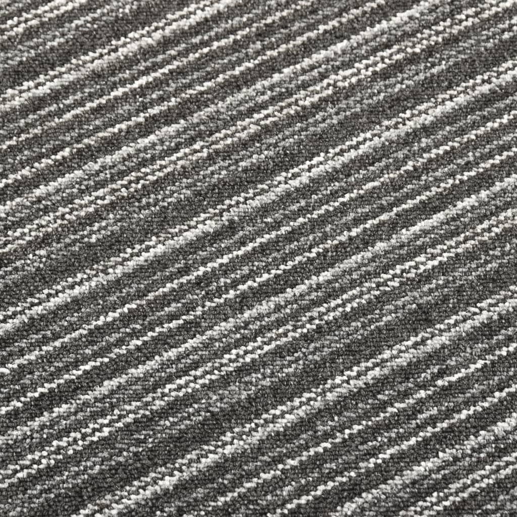 vidaXL Plăci de pardoseală, 20 buc., antracit cu dungi, 50x50 cm, 5 m² vidaXL Plăci de pardoseală, 20 buc., antracit cu dungi, 50x50 cm, 5 m²