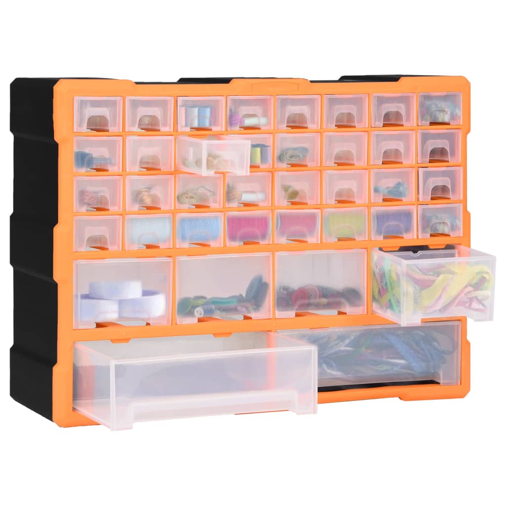 vidaXL Organizator cu 38 de sertare, 52 x 16 x 37,5 cm vidaXL Organizator cu 38 de sertare, 52 x 16 x 37,5 cm