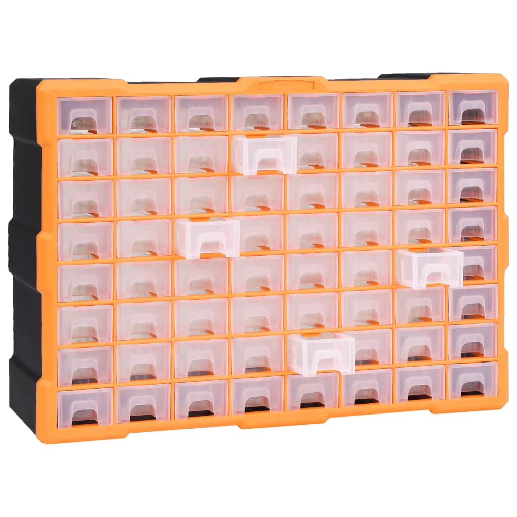 vidaXL Organizator cu 64 de sertare, 52 x 16 x 37,5 cm vidaXL Organizator cu 64 de sertare, 52 x 16 x 37,5 cm