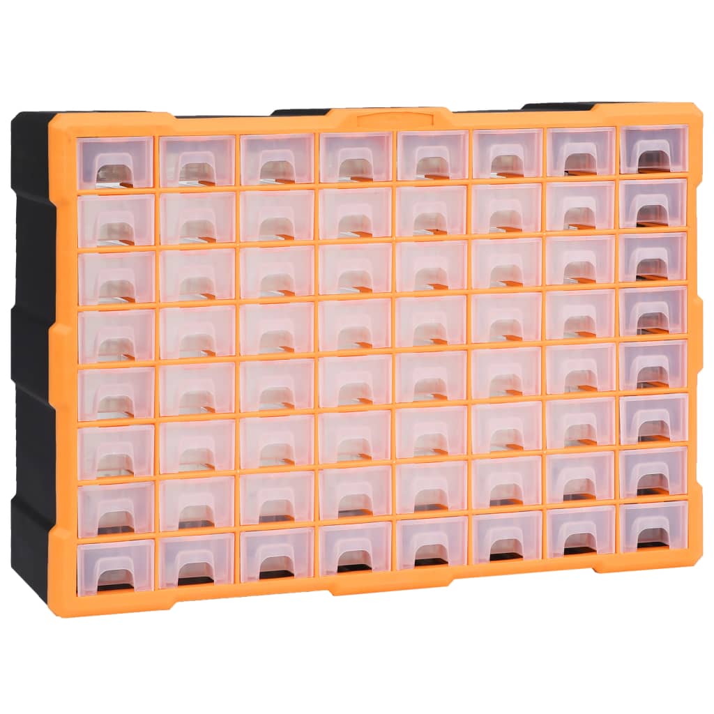vidaXL Organizator cu 64 de sertare, 52 x 16 x 37,5 cm vidaXL Organizator cu 64 de sertare, 52 x 16 x 37,5 cm
