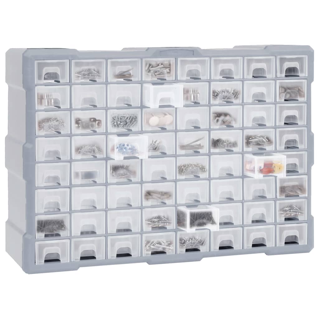 vidaXL Organizator cu 64 de sertare, 52 x 16 x 37,5 cm vidaXL Organizator cu 64 de sertare, 52 x 16 x 37,5 cm
