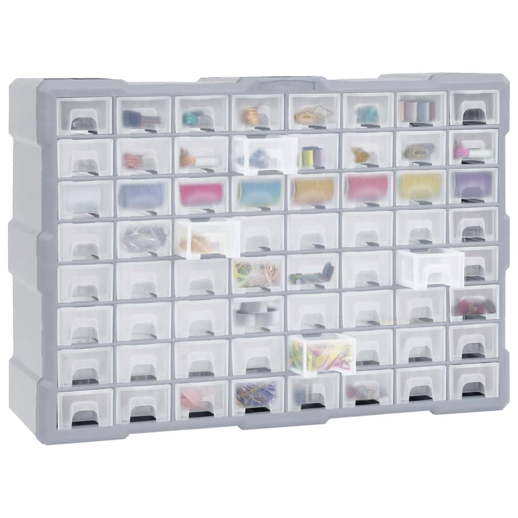 vidaXL Organizator cu 64 de sertare, 52 x 16 x 37,5 cm vidaXL Organizator cu 64 de sertare, 52 x 16 x 37,5 cm