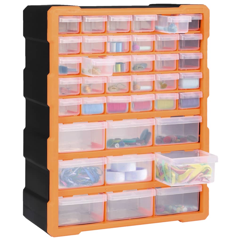 vidaXL Organizator cu 39 de sertare, 38 x 16 x 47 cm vidaXL Organizator cu 39 de sertare, 38 x 16 x 47 cm