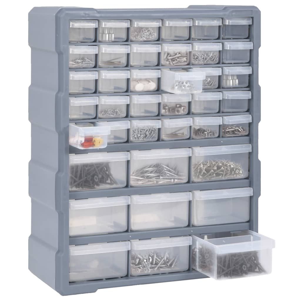 vidaXL Organizator cu 39 de sertare, 38 x 16 x 47 cm vidaXL Organizator cu 39 de sertare, 38 x 16 x 47 cm