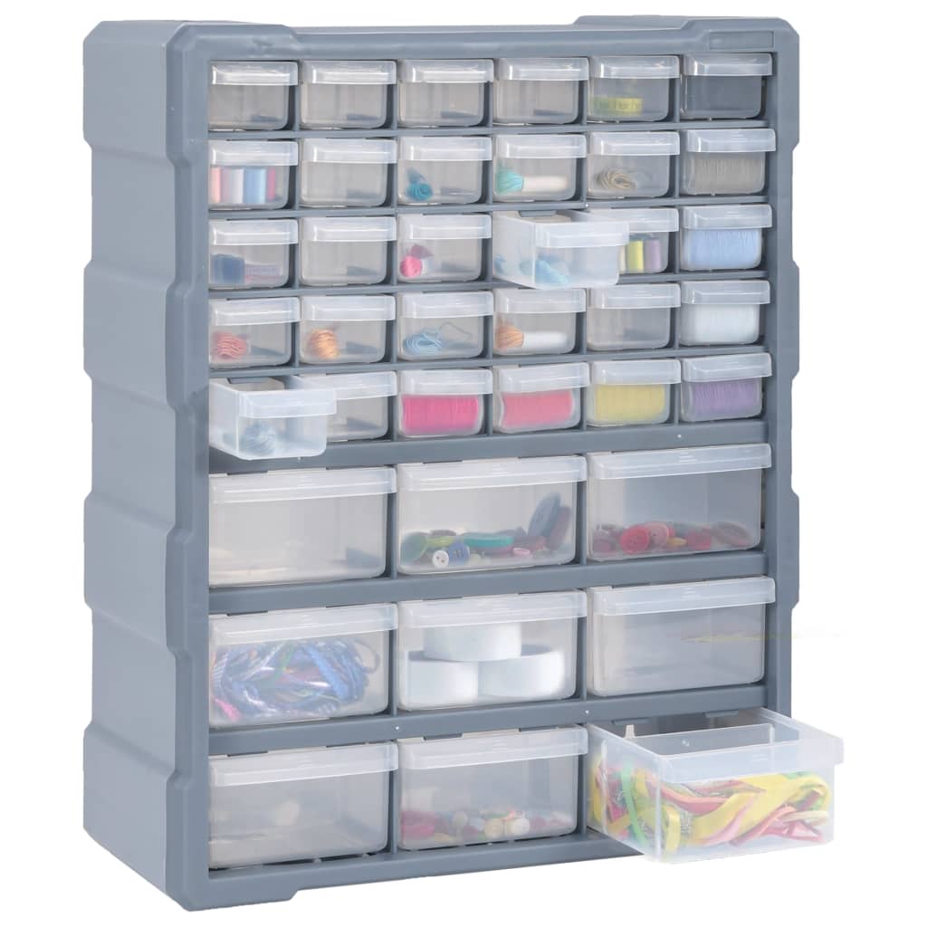 vidaXL Organizator cu 39 de sertare, 38 x 16 x 47 cm vidaXL Organizator cu 39 de sertare, 38 x 16 x 47 cm