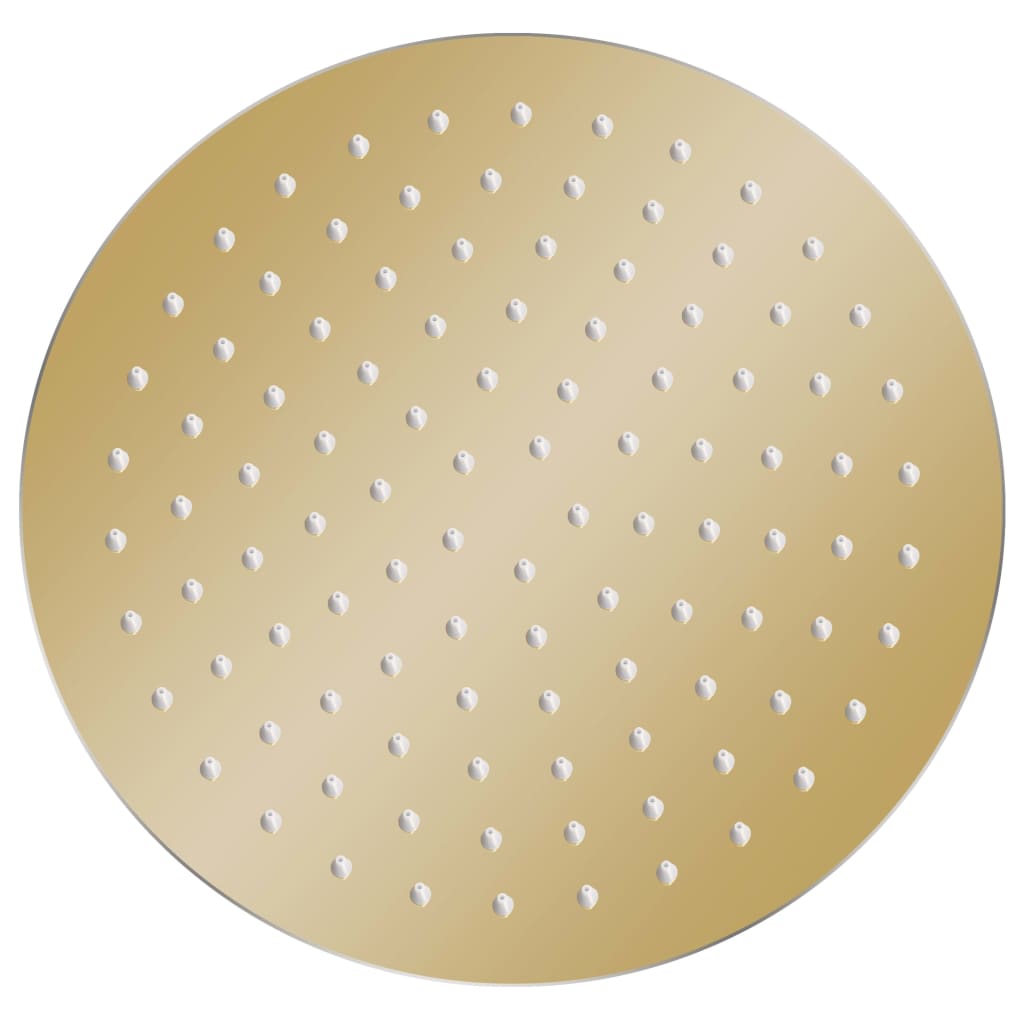 vidaXL Cap de duș rotund tip ploaie, auriu, 25 cm, oțel inoxidabil vidaXL Cap de duș rotund tip ploaie, auriu, 25 cm, oțel inoxidabil