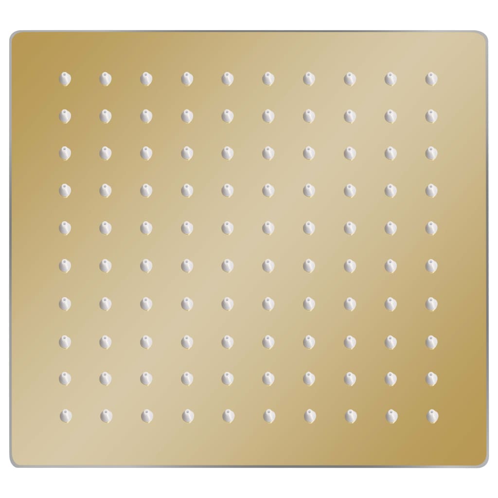 vidaXL Cap de duș tip ploaie pătrat, auriu, 20x20 cm, oțel inoxidabil vidaXL Cap de duș tip ploaie pătrat, auriu, 20x20 cm, oțel inoxidabil
