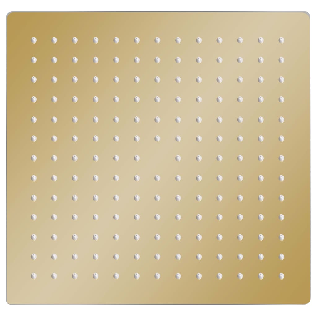 vidaXL Cap de duș tip ploaie pătrat, auriu, 25x25 cm, oțel inoxidabil vidaXL Cap de duș tip ploaie pătrat, auriu, 25x25 cm, oțel inoxidabil