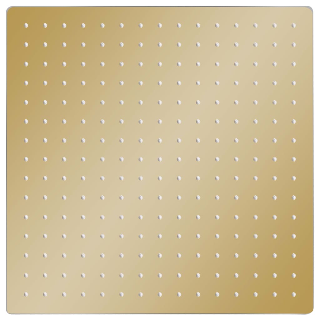 vidaXL Cap de duș tip ploaie pătrat, auriu 40 x 40 cm oțel inoxidabil vidaXL Cap de duș tip ploaie pătrat, auriu 40 x 40 cm oțel inoxidabil