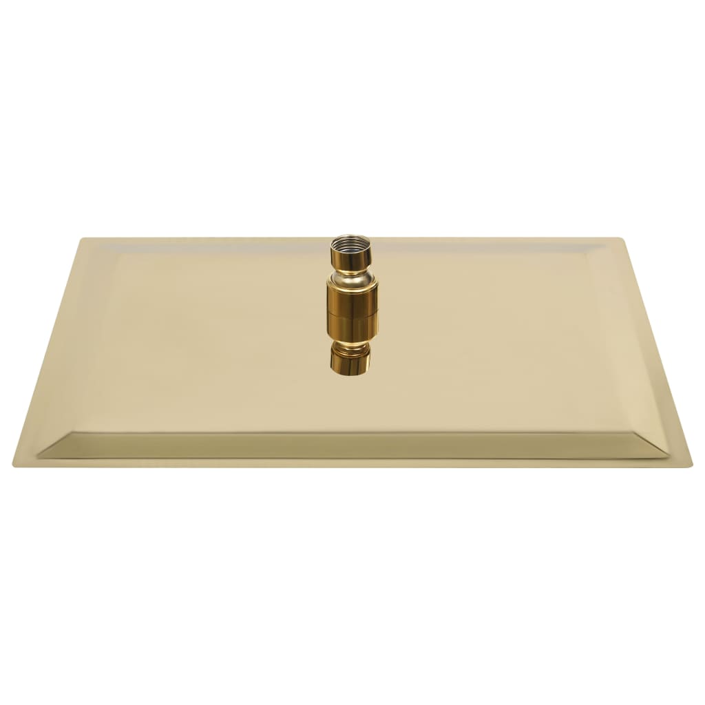 vidaXL Cap de duș tip ploaie pătrat, auriu 40 x 40 cm oțel inoxidabil vidaXL Cap de duș tip ploaie pătrat, auriu 40 x 40 cm oțel inoxidabil