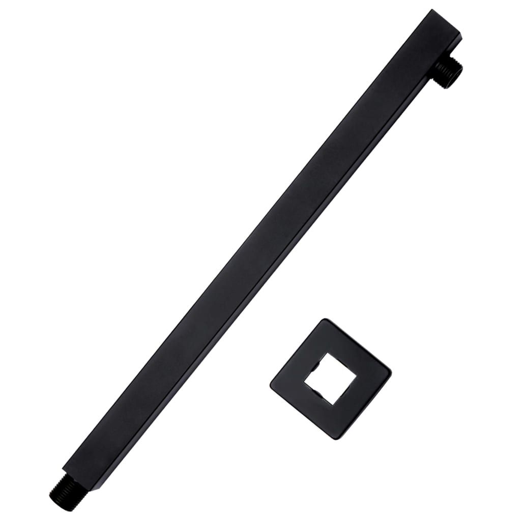 vidaXL Braț suport de duș, pătrat, negru, 40 cm, oțel inoxidabil 201 vidaXL Braț suport de duș, pătrat, negru, 40 cm, oțel inoxidabil 201