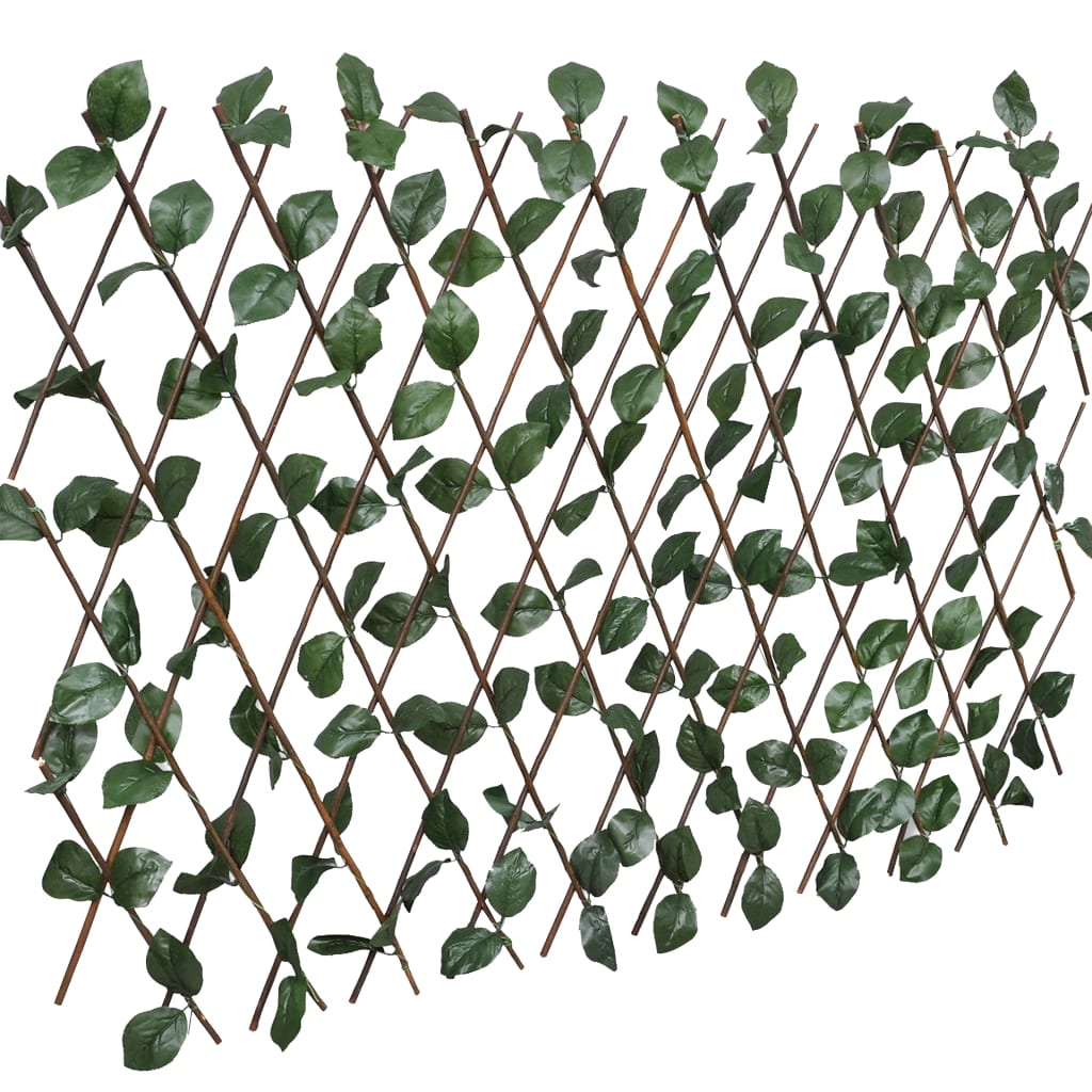 vidaXL Garduri cu zăbrele, frunze artificiale, 5 buc.,180x30cm, salcie vidaXL Garduri cu zăbrele, frunze artificiale, 5 buc.,180x30cm, salcie