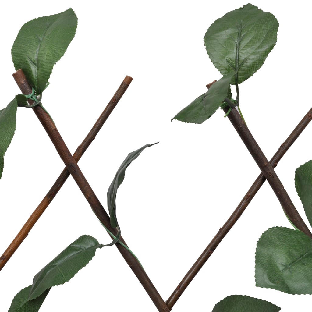 vidaXL Garduri cu zăbrele, frunze artificiale, 5 buc.,180x60cm, salcie vidaXL Garduri cu zăbrele, frunze artificiale, 5 buc.,180x60cm, salcie
