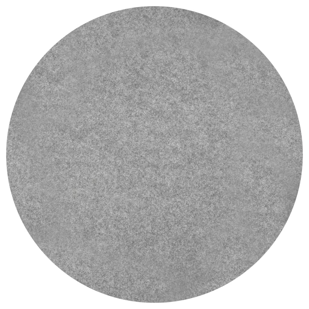 vidaXL Gazon artificial cu crampoane diam 130 cm, gri rotund vidaXL Gazon artificial cu crampoane diam 130 cm, gri rotund