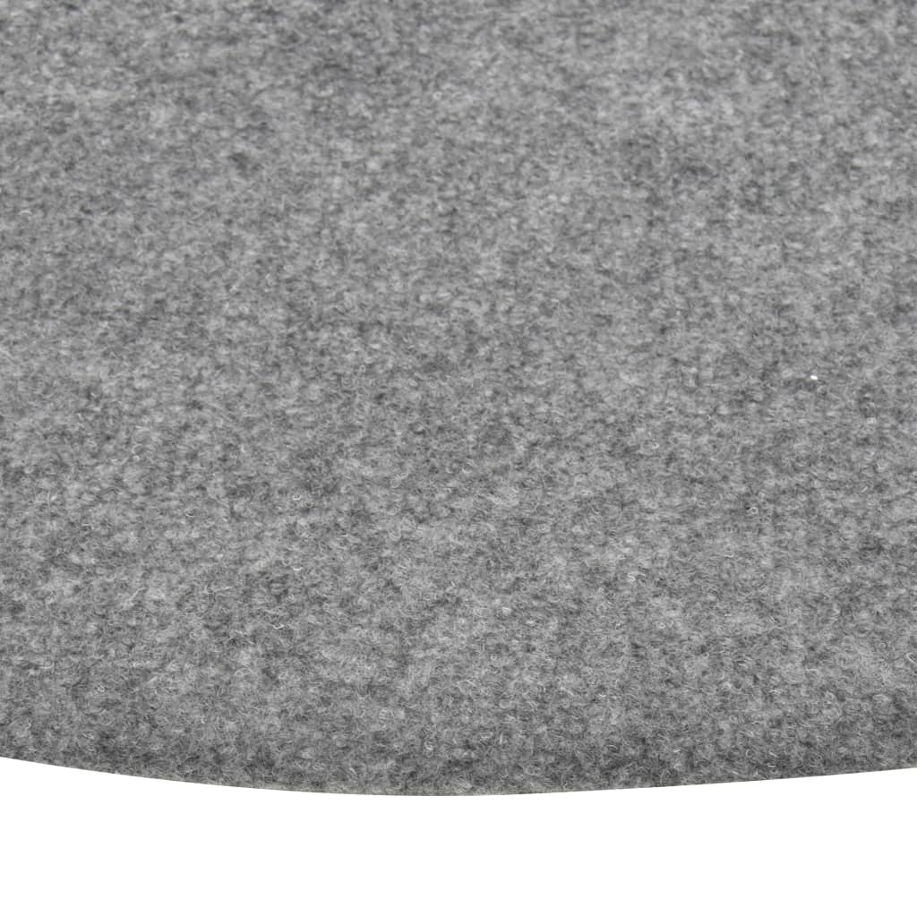 vidaXL Gazon artificial cu crampoane diam 130 cm, gri rotund vidaXL Gazon artificial cu crampoane diam 130 cm, gri rotund