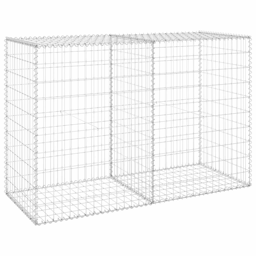 vidaXL Perete gabion cu capace, 150 x 60 x 100 cm, oțel galvanizat vidaXL Perete gabion cu capace, 150 x 60 x 100 cm, oțel galvanizat