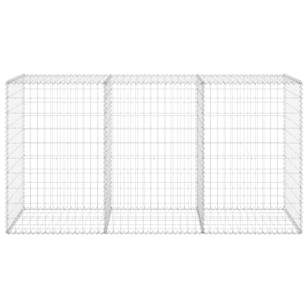 vidaXL Perete gabion cu capace, 200 x 60 x 100 cm, oțel galvanizat vidaXL Perete gabion cu capace, 200 x 60 x 100 cm, oțel galvanizat