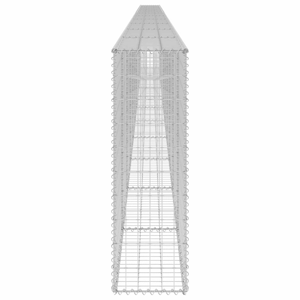 vidaXL Perete gabion cu capace, 900 x 30 x 100 cm, oțel galvanizat vidaXL Perete gabion cu capace, 900 x 30 x 100 cm, oțel galvanizat