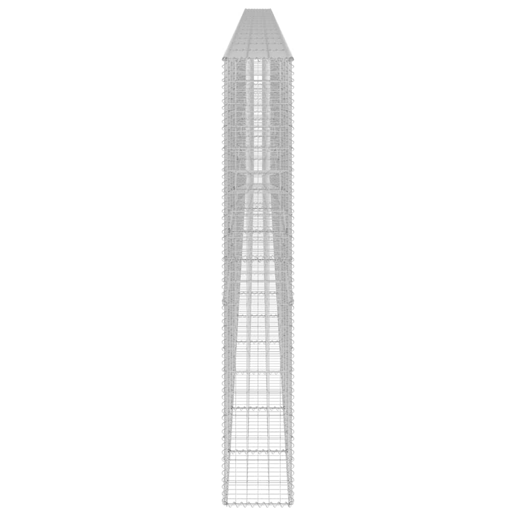 vidaXL Perete gabion cu capace, 900 x 30 x 200 cm, oțel galvanizat vidaXL Perete gabion cu capace, 900 x 30 x 200 cm, oțel galvanizat