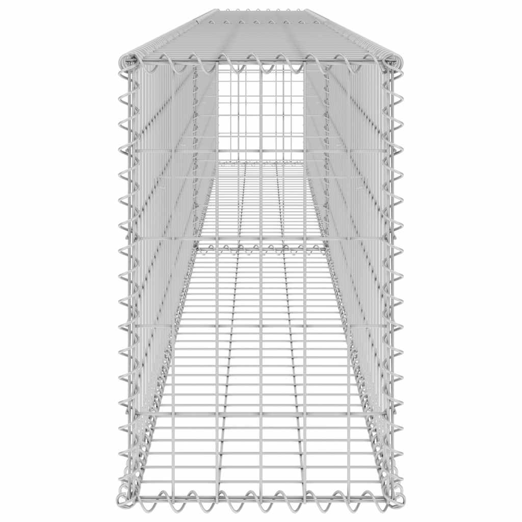 vidaXL Perete gabion cu capace, 300 x 30 x 50 cm, oțel galvanizat