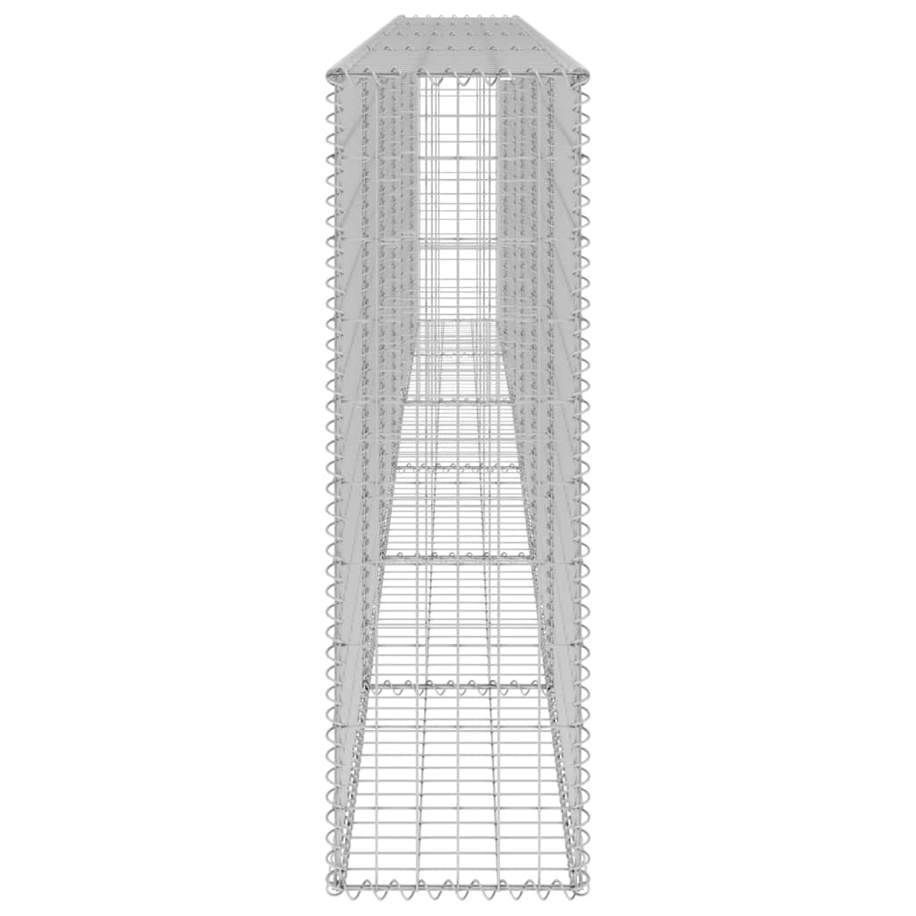 vidaXL Perete gabion cu capace, 300 x 30 x 100 cm, oțel galvanizat