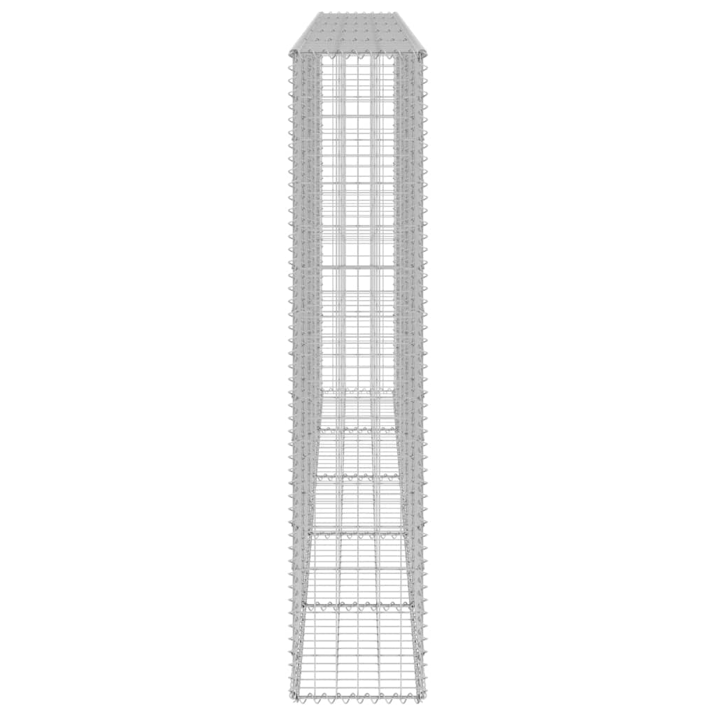 vidaXL Perete gabion cu capace, 300 x 30 x 150 cm, oțel galvanizat vidaXL Perete gabion cu capace, 300 x 30 x 150 cm, oțel galvanizat